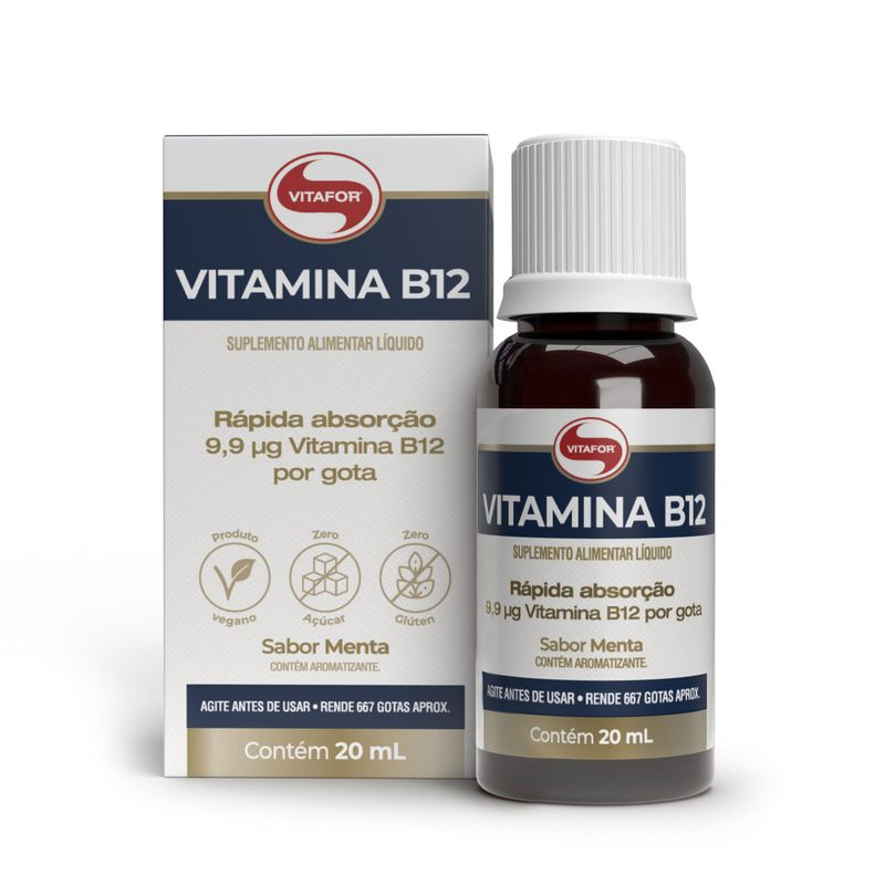 VITAMINA B12 MENTA 20ML - VITAFOR