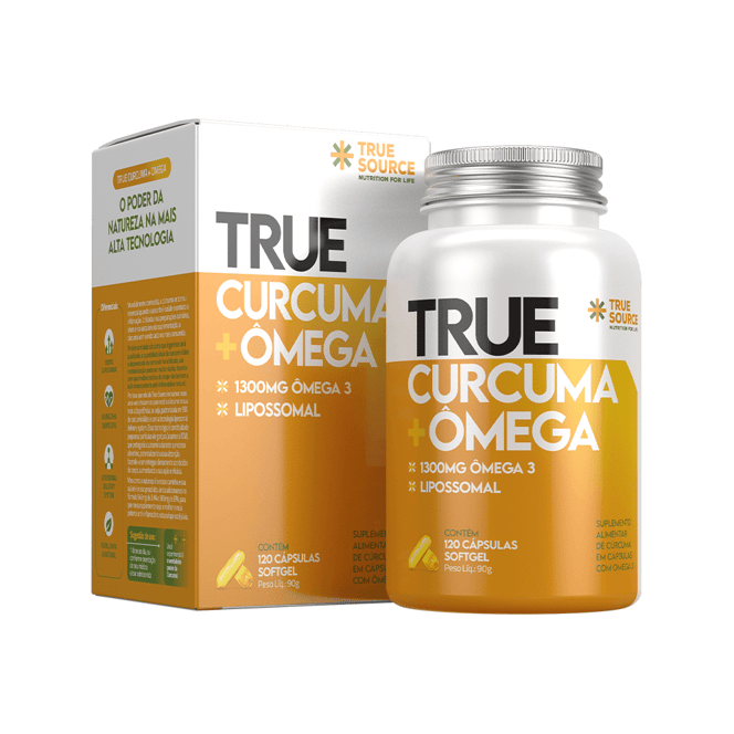 TRUE CURCUMA ÔMEGA LIPOSSOMAL 120CAP - TRUE SOURCE