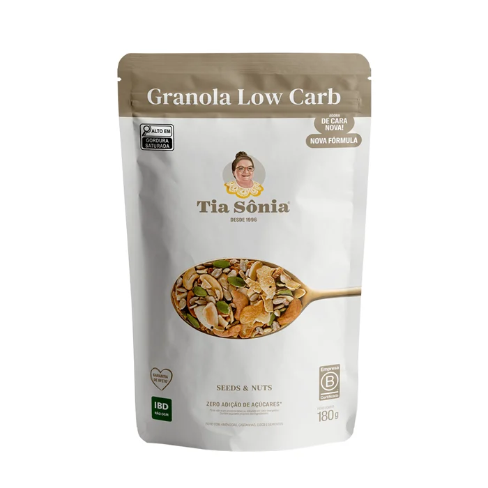 GRANOLA LOW CARB 180G - TIA SONIA