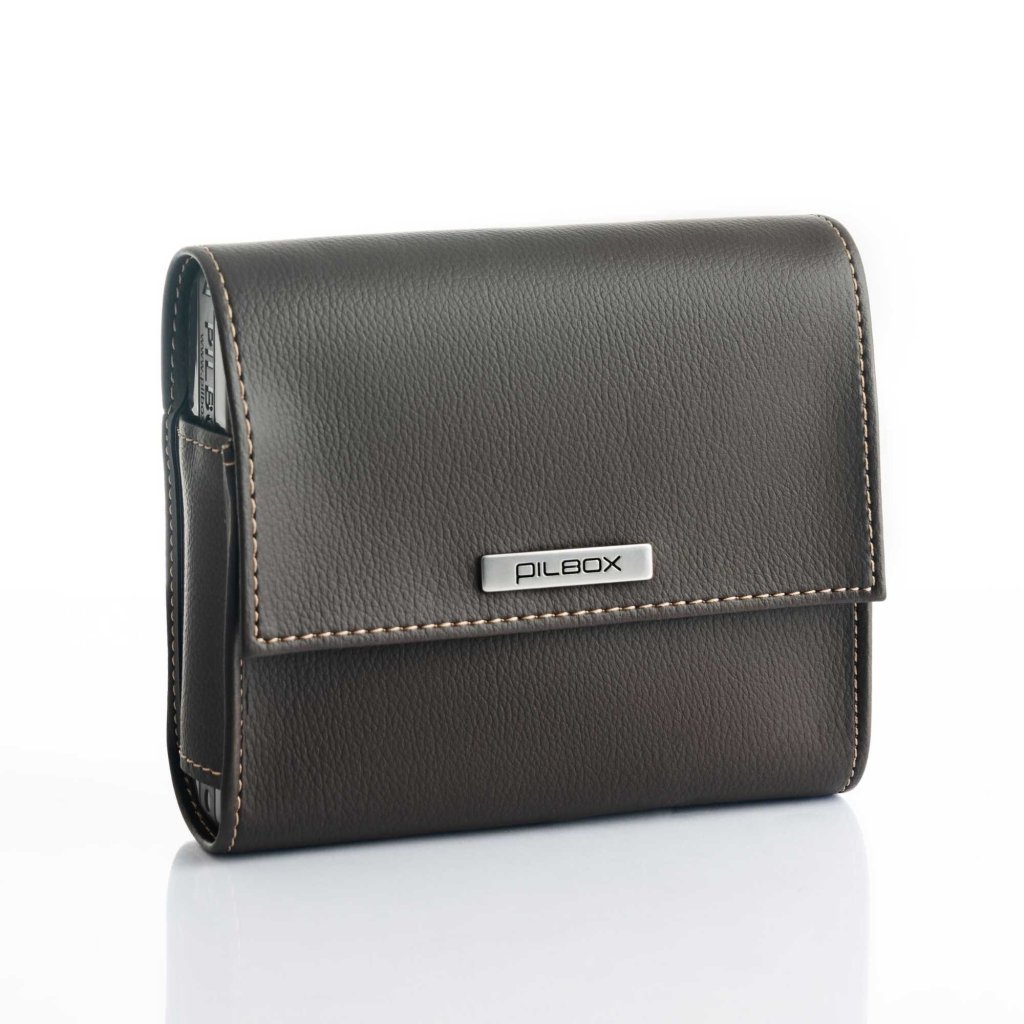 ORGANIZADOR DE COMPRIMIDOS MAXI V3 - CHOCOLATE - PILBOX