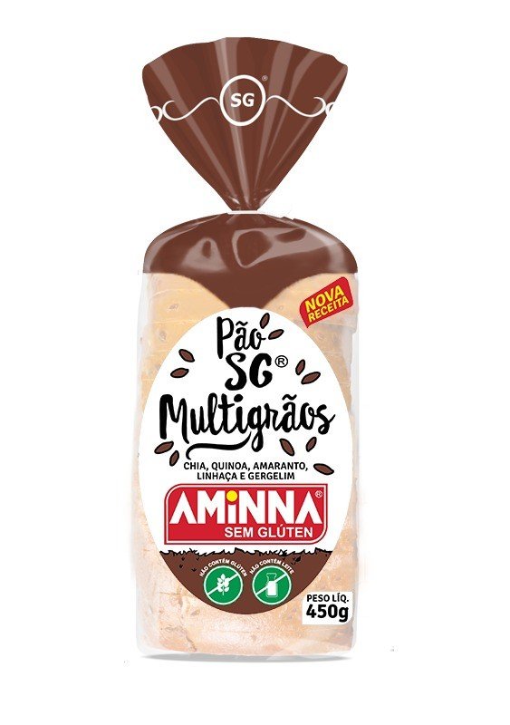 PÃO MULTIGRAOS 450GR - AMINNA