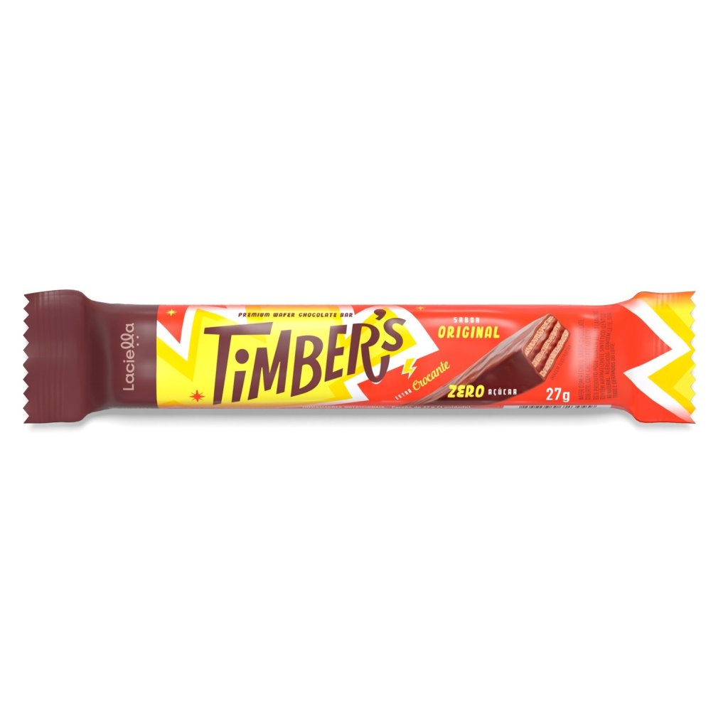 TIMBERS WAFER DE CHOCOLATE AO LEITE ZERO - LACIELLA