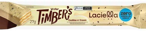 TIMBERS WAFER DE CHOCOLATE BRANCO COOKIES CREAM ZERO - LACIELLA