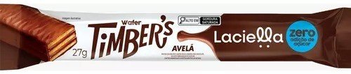 TIMBERS WAFER DE CHOCOLATE AO LEITE E AVELÃ ZERO - LACIELLA