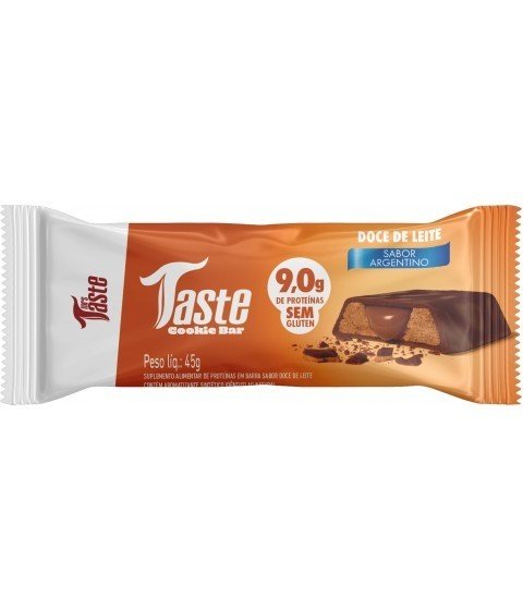 BARRA DE PROTEÍNA TASTE COOKIE BAR SABOR DOCE DE LEITE 45G - MRS TASTE