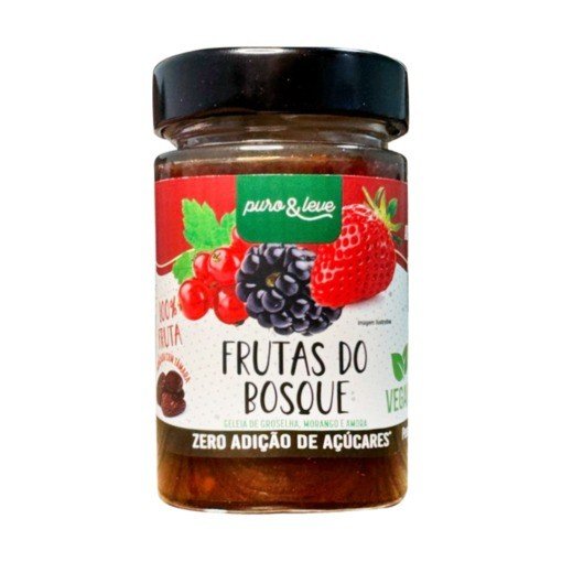 GELEIA FRUTAS DO BOSQUE ZERO 200G - PURO E LEVE