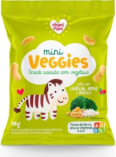 MINI VEGGIES LENTILHA, ARROZ E BRÓCOLIS 18G - IHAMI MAMI