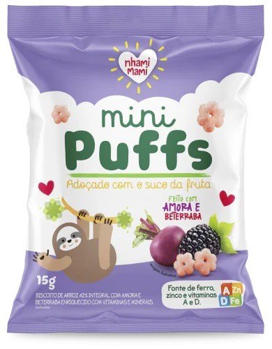 MINI PUFFS AMORA E BETTERRABA 15G  - IHAMI MAMI