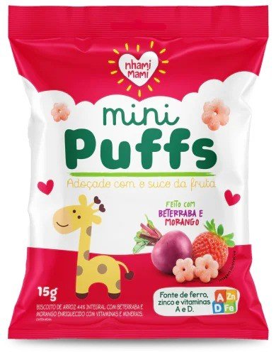 MINI PUFFS BETTERRABA E MORANGO 15G - IHAMI MAMI