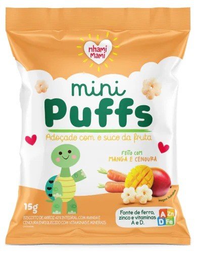 MINI PUFFS MANGA E CENOURA 15G - IHAMI MAMI