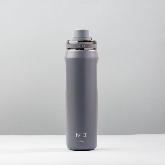GARRAFA TÉRMICA VYTA 650ML - CINZA - PACCO