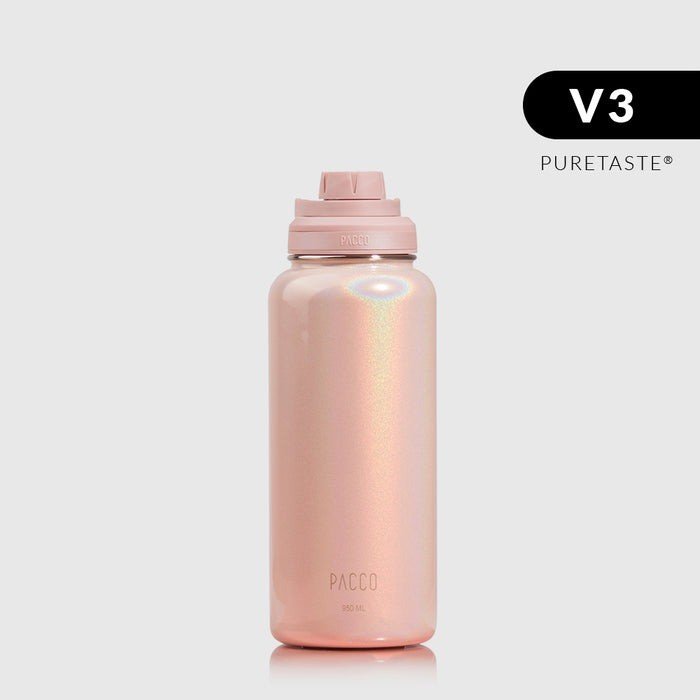 GARRAFA TÉRMICA HYDRA V3 950ML - QUARTZO ROSA - PACCO