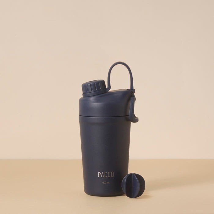 COPO TÉRMICO SHAKER 600ML - MARINHO - PACCO
