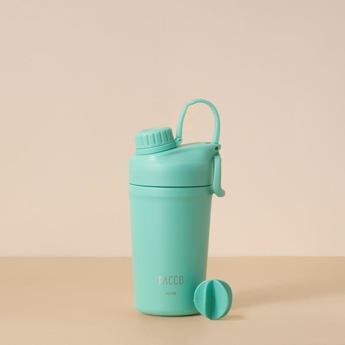 COPO TÉRMICO SHAKER 600ML - TURQUESA - PACCO