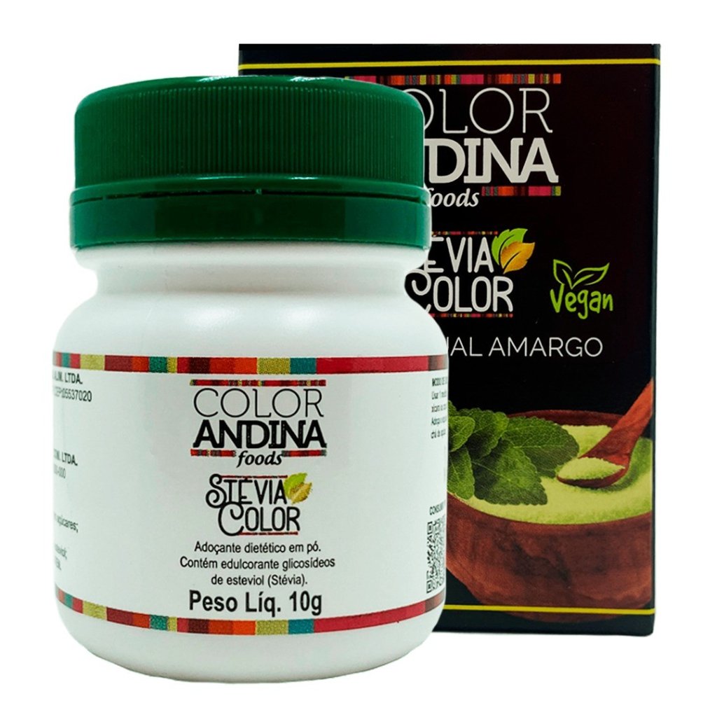 ADOÇANTE STÉVIA 10G - COLOR ANDINA FOOD