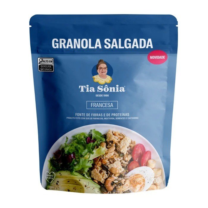 GRANOLA SALGADA FRANCESA 200G  -TIA SÔNIA