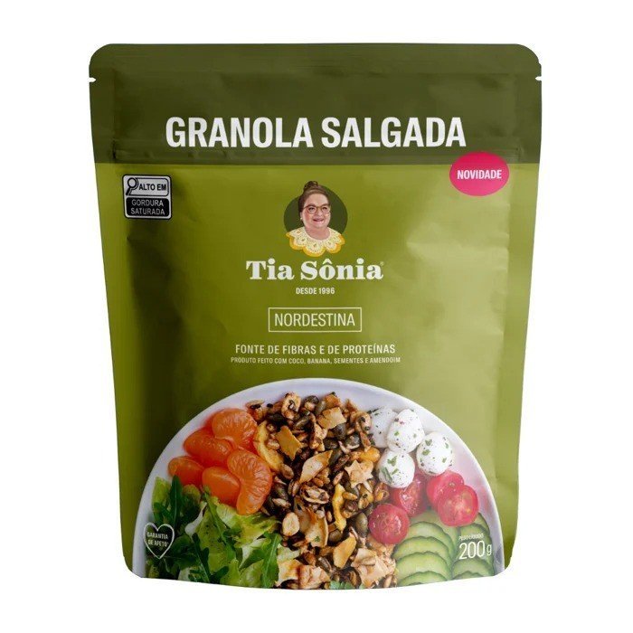 GRANOLA SALGADA NORDESTINA 200G - TIA SÔNIA