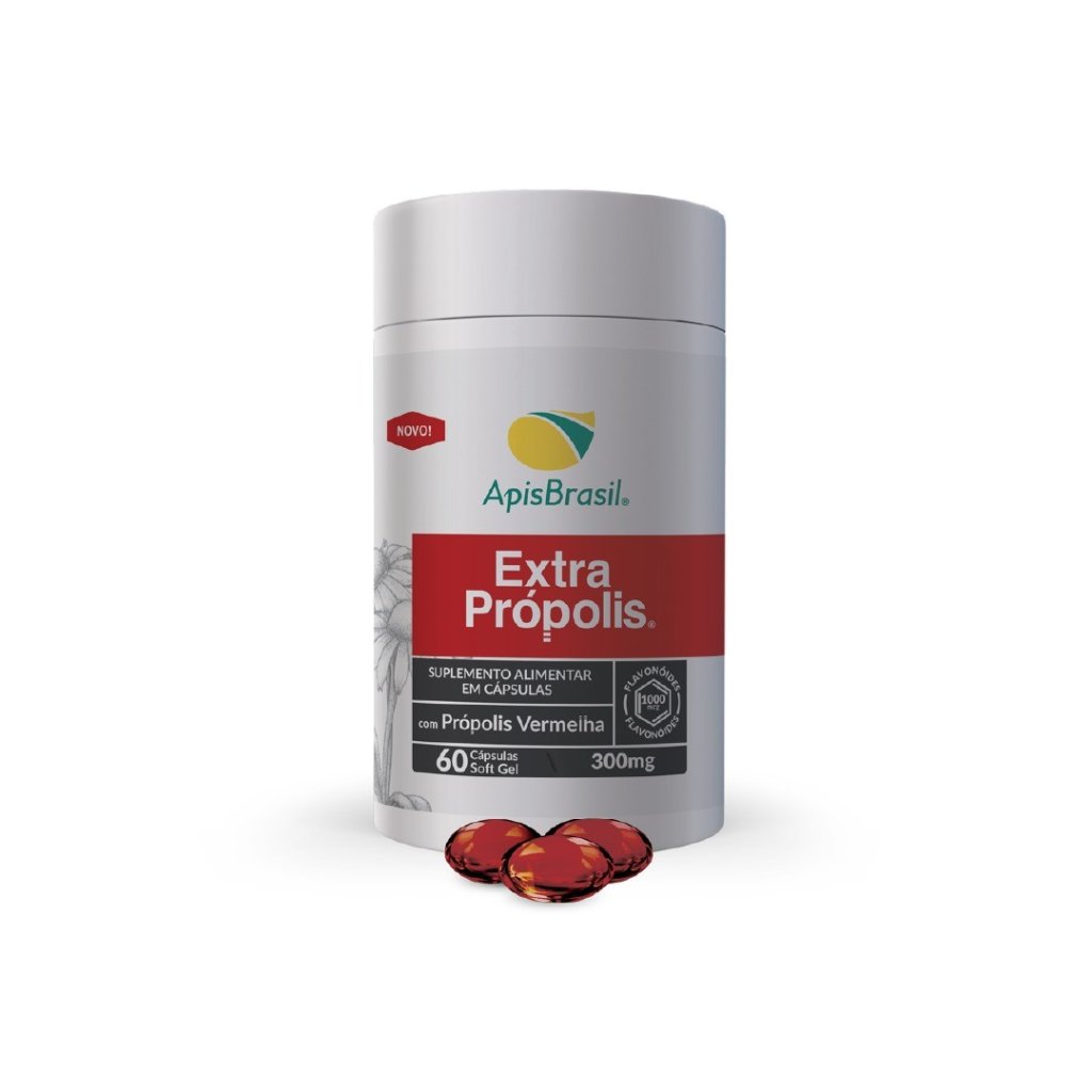 EXTRA PROPOLIS VERMELHA 60CAP - APIS BRASIL