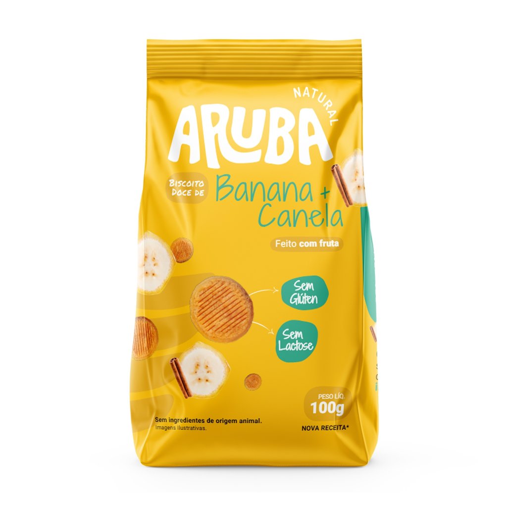 BISCOITO DE BANANA COM CANELA - ARUBA