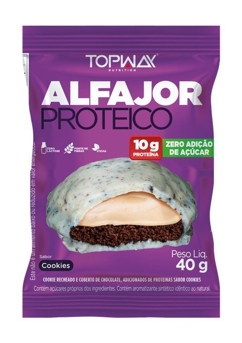 ALFAJOR PROTEICO COOKIES 40G - TOPWAY
