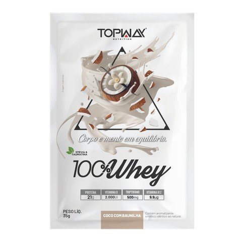 WHEY PROTEIN COCO COM BAUNILHA (SACHÊ) - TOPWAY