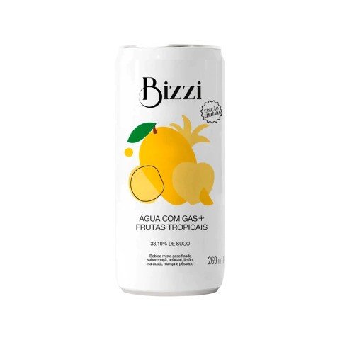 ÁGUA COM GÁS FRUTAS TROPICAIS - BIZZI