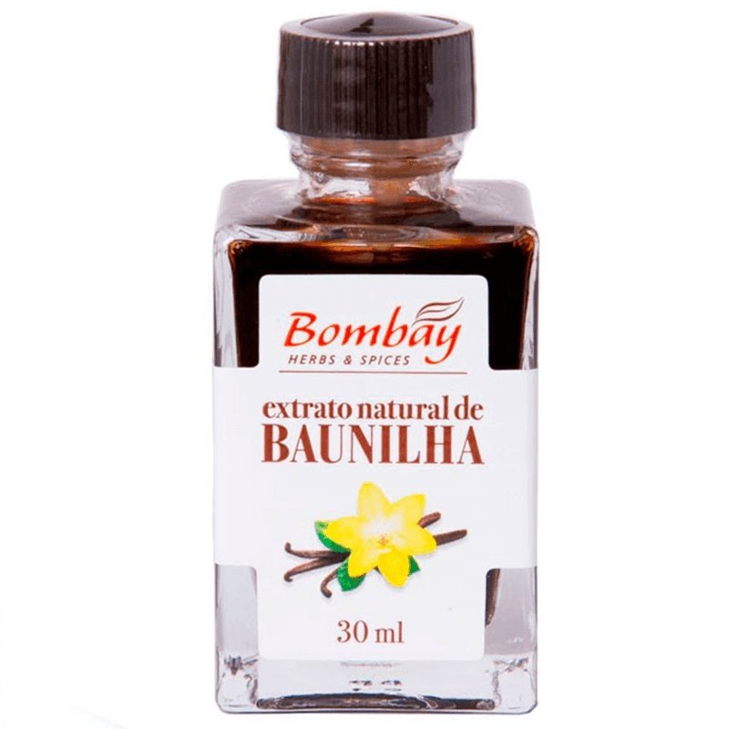 EXTRATO NATURAL DE BAUNILHA 30ML - BOMBAY
