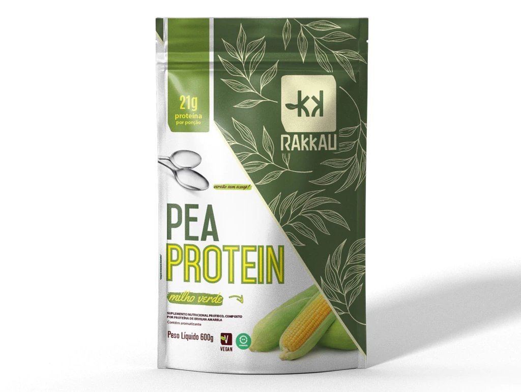 PEA PROTEIN MILHO VERDE 600G - RAKKAU