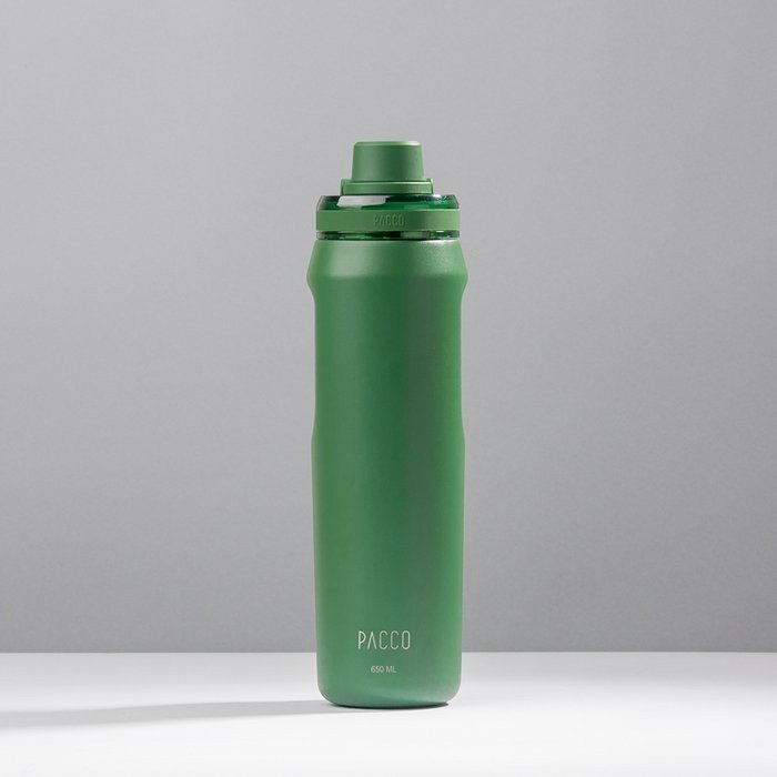 GARRAFA TÉRMICA VYTA 650ML - VERDE MILITAR - PACCO