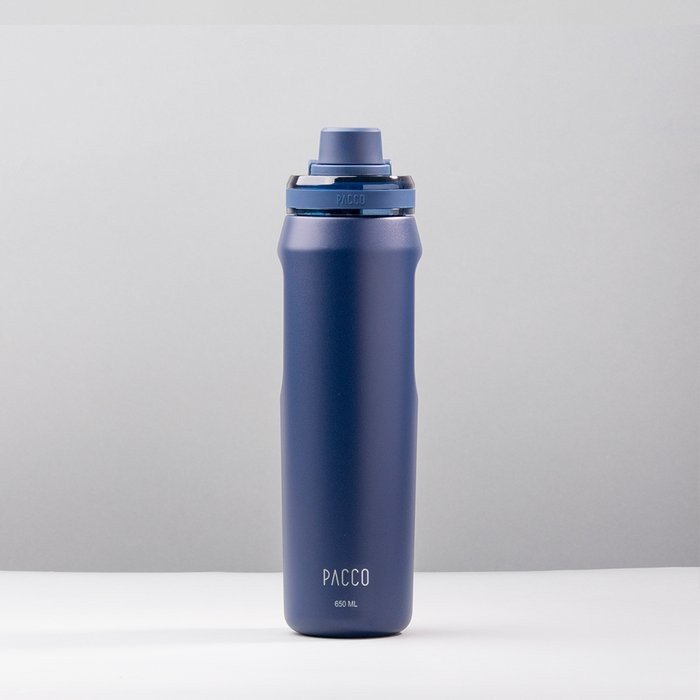 GARRAFA TÉRMICA VYTA 650ML - MARINHO - PACCO