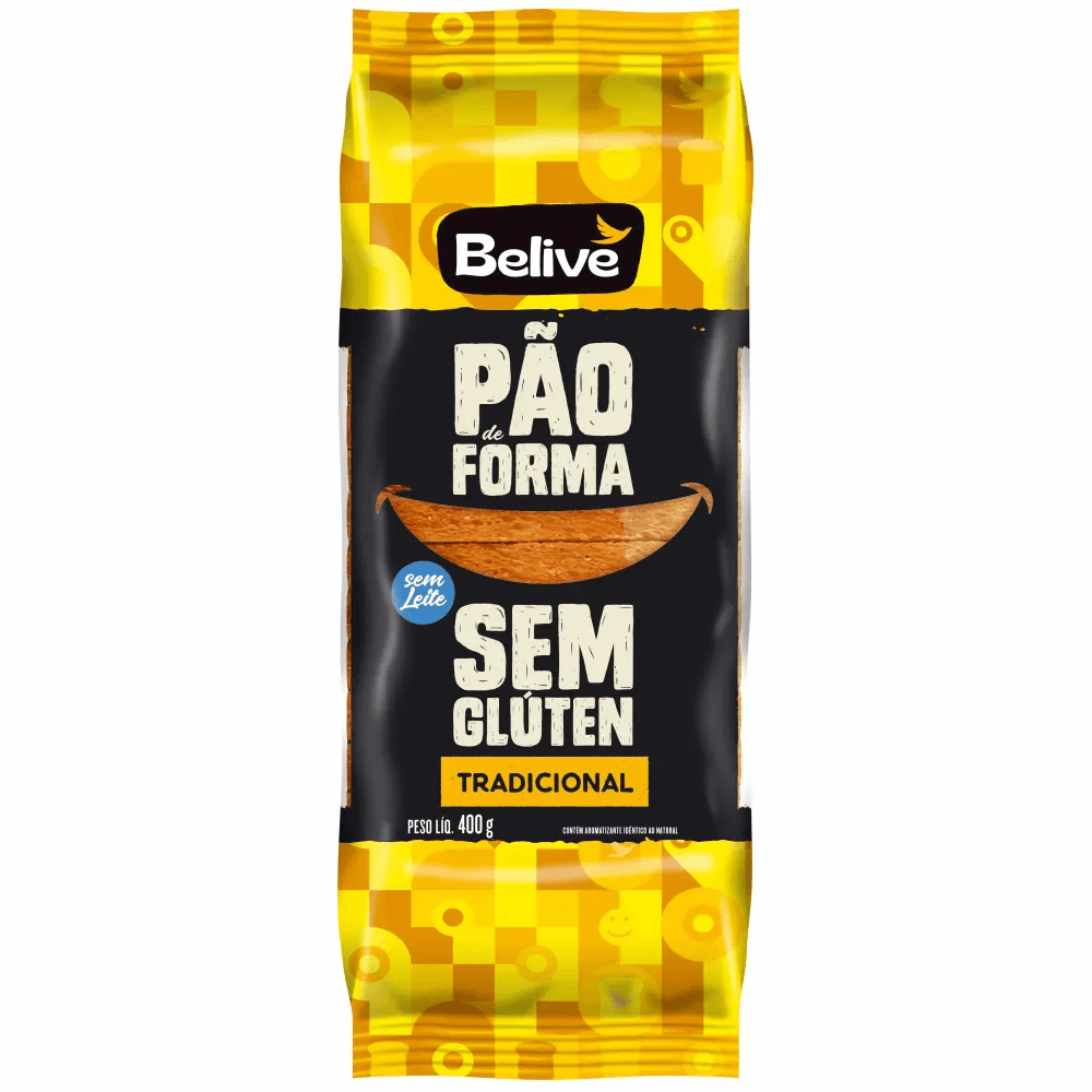 PÃO DE FORMA TRADICIONAL 400G - BELIVE