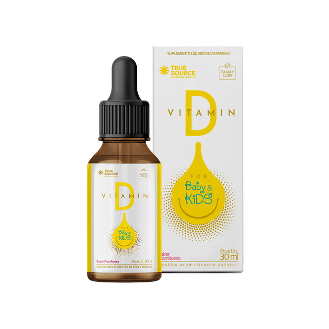 VITAMIN D BABY KIDS FRAMBOESA 30ML - TRUE SOURCE