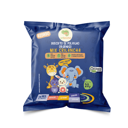 BISCOITO DE POLVILHO ORGÂNICO MIX 20G - CRILANCHA