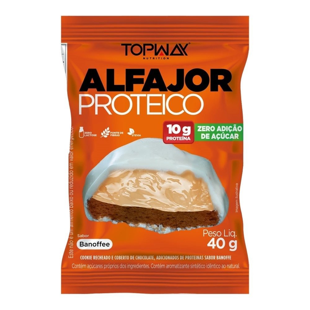 ALFAJOR PROTEICO BANOFFFE 40G - TOPWAY