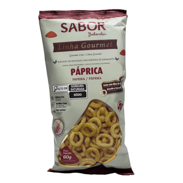 ROSCA DE POLVILHO PÁPRICA 60G (LINHA GOURMET) - SABOR BELADRIN