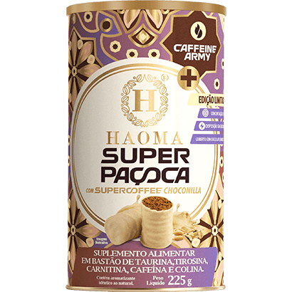 SUPER PAÇOCA COM SUPERCOFFFE CHOCONILLA 225G - HAOMA COM SUPERCOFFEE