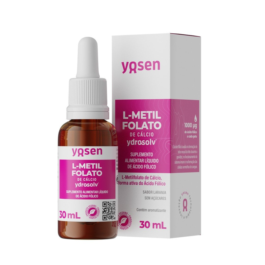 L-METILFOLATO DE CALCIO YDROSOLV 30ML - YOSEN