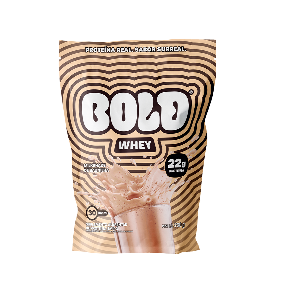 WHEY MILKSHAKE DE BAUNILHA 900G - BOLD
