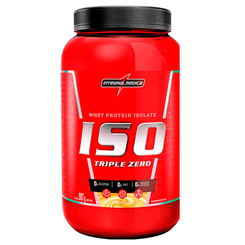 WHEY PROTEIN ISOLATE BAUNILHA 900G - INTEGRALMEDICA