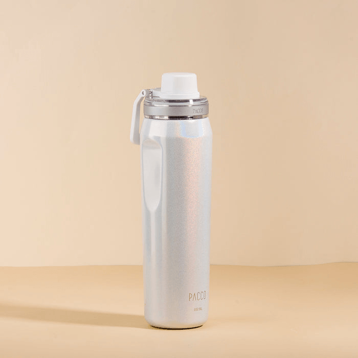 GARRAFA TÉRMICA VYTA 650ML - PEROLA - PACCO