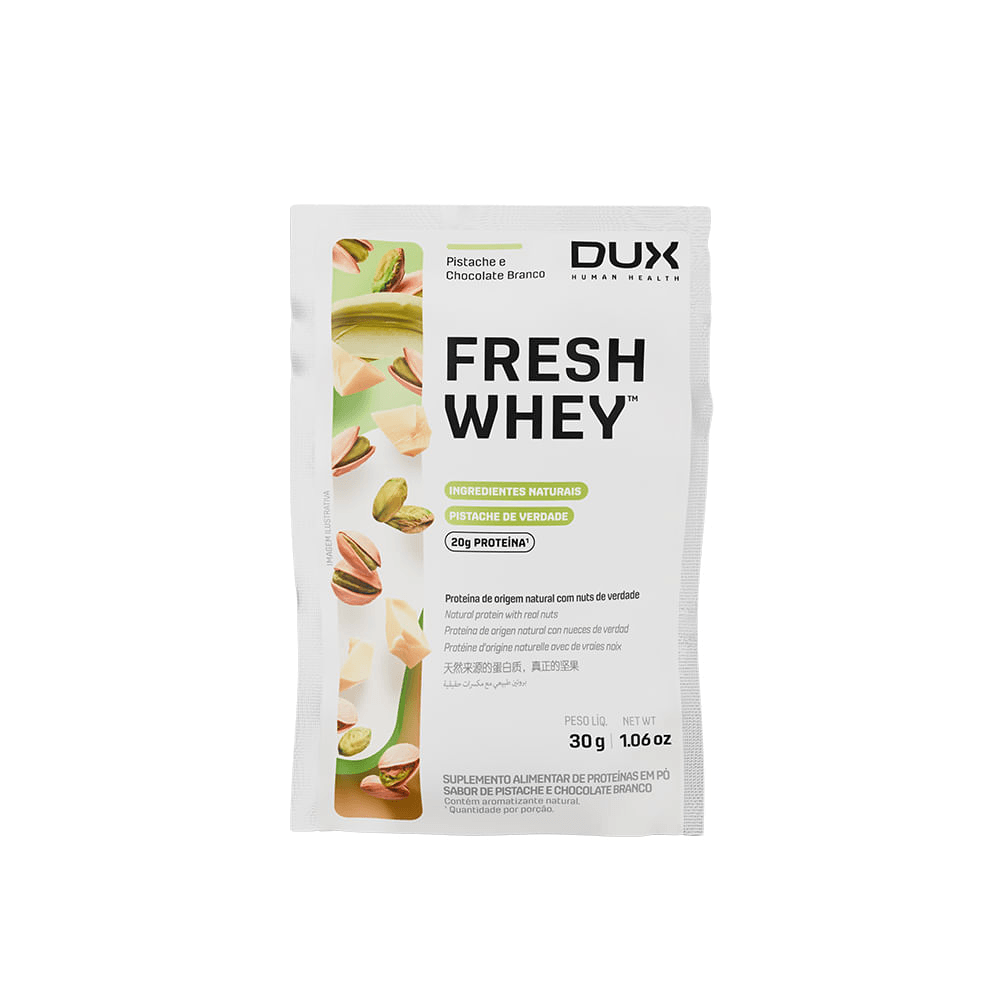 FRESH WHEY PISTACHE E CHOCOLATE BRANCO (SACHÊ) -DUX
