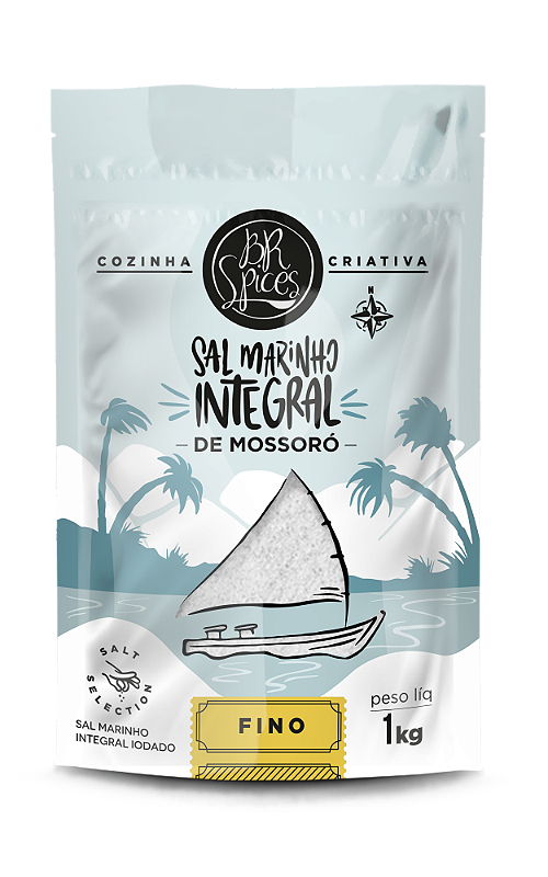 SAL MARINHO DE MOSSORÓ FINO 1KG - BR SPICES