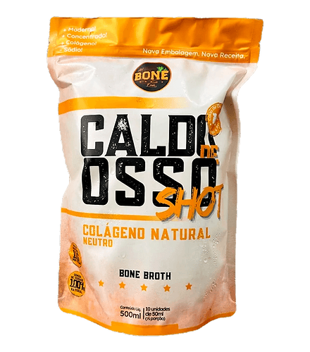 SHOT CALDO DE OSSO NEUTRO 500ML - BONE