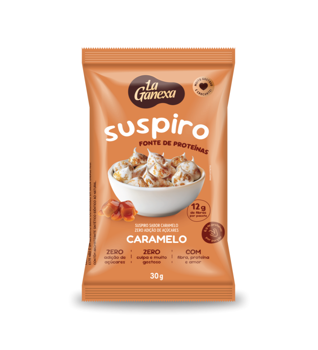 SUSPIRO SABOR CARAMELO 30G - LA GANEXA