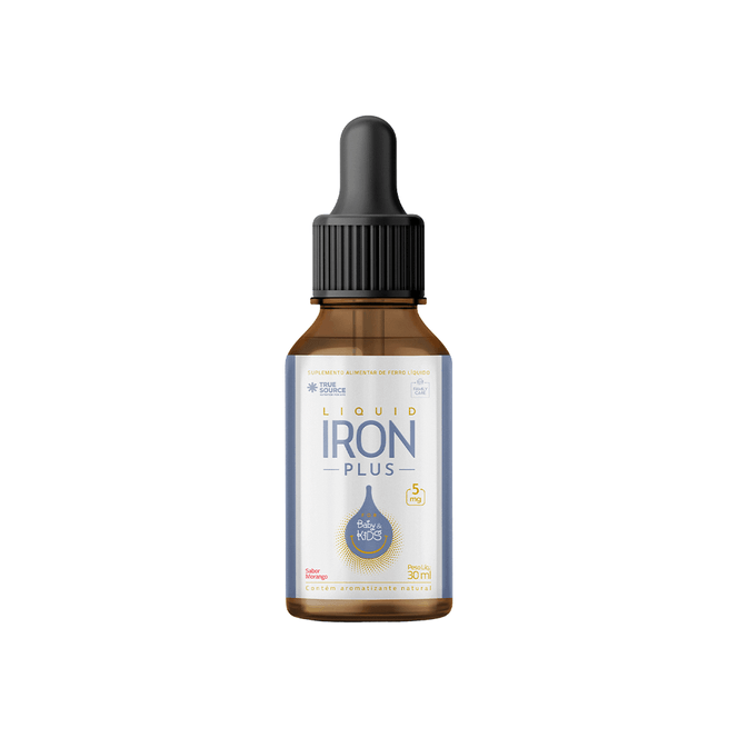 IRON PLUS LIQUID 30ML MORANGO - TRUE SOURCE