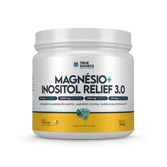 MAGNÉSIO INOSITOL RELIEF 3.0 MARACUJÁ 350G - TRUE SOURCE