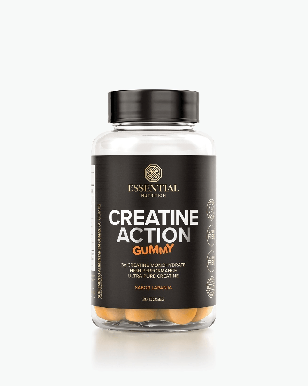CREATINE ACTION GUMMY LARANJA 240G - ESSENTIAL NUTRITION