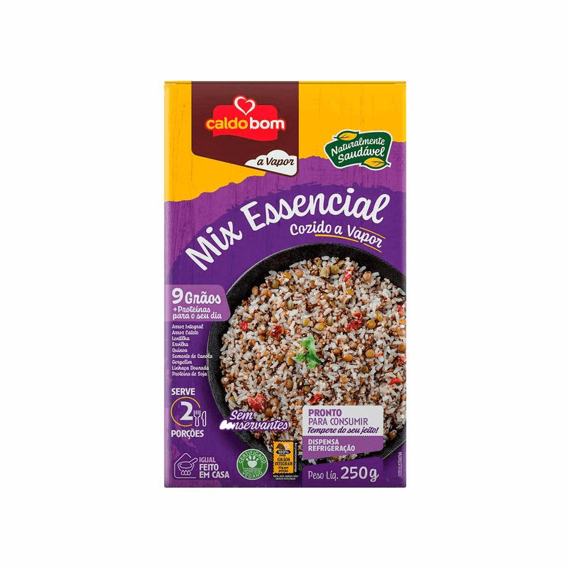 MIX ESSENCIAL 9 GRÃOS 250G - CALDO BOM