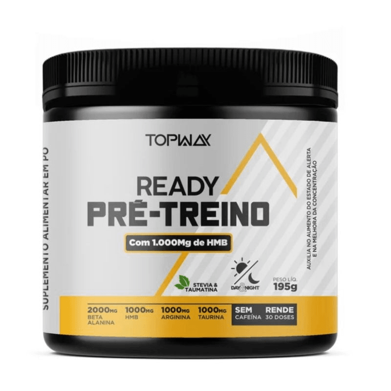 READY PRÉ-TREINO HMB 195G FRUTAS VERM - TOPWAY