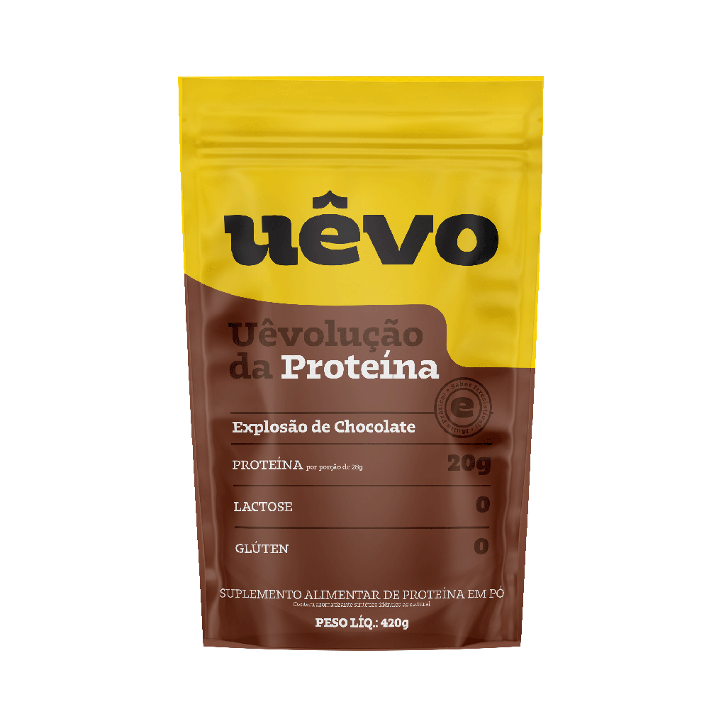 PROTEÍNA DE CHOCOLATE 420G - UÊVO